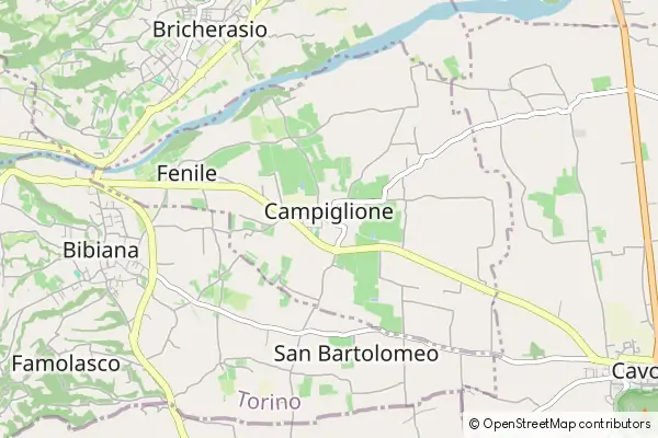 Mapa Campiglione-Fenile