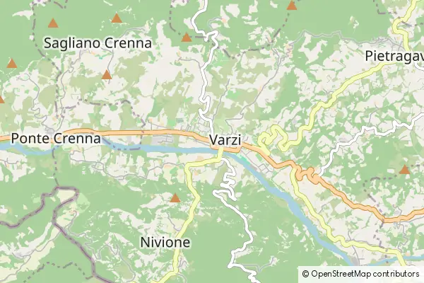 Mapa Varzi