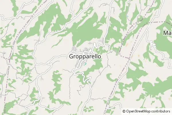 Mapa Gropparello