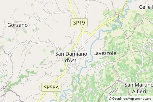 Mapa San Damiano d'Asti