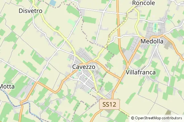 Mapa Cavezzo