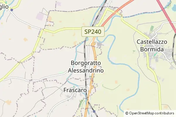 Mapa Borgoratto Alessandrino