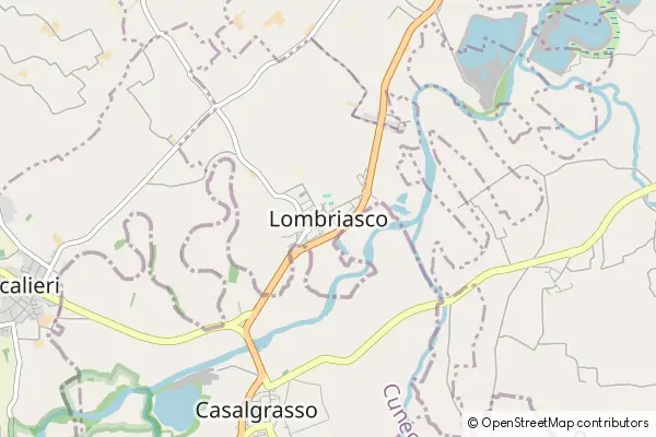 Mapa Lombriasco