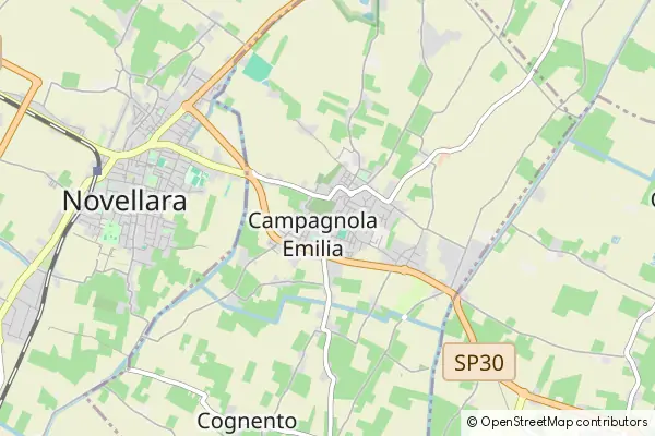 Mapa Campagnola Emilia