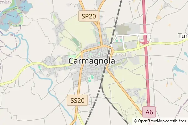 Mapa Carmagnola