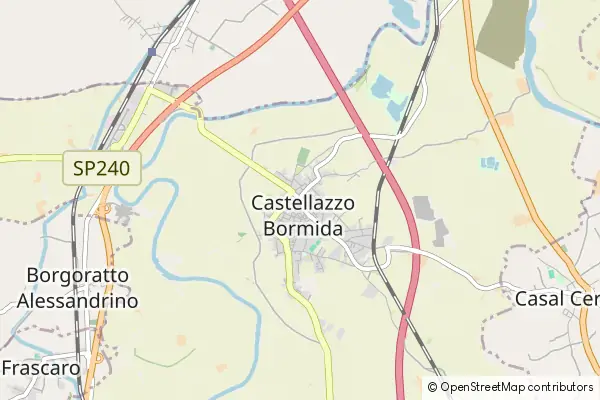 Mapa Castellazzo Bormida