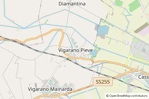 Mapa Vigarano Pieve