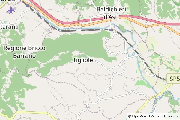 Mapa Tigliole