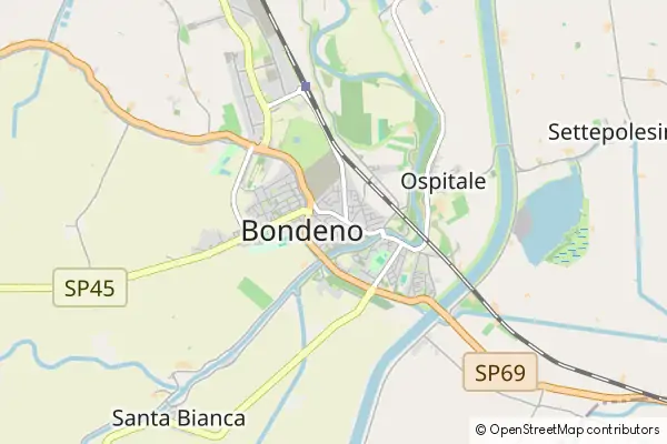 Mapa Bondeno