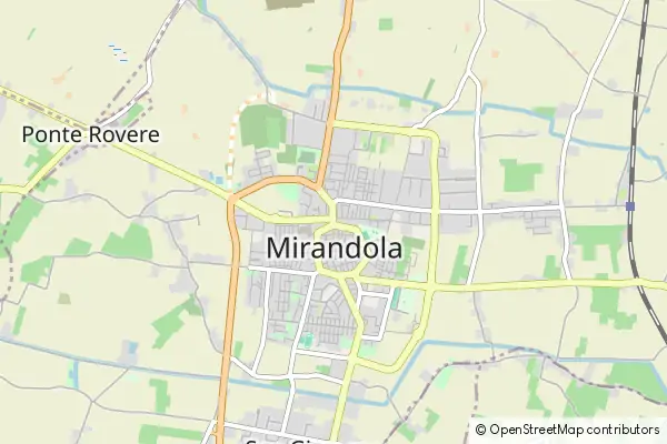 Mapa Mirandola