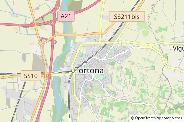 Mapa Tortona