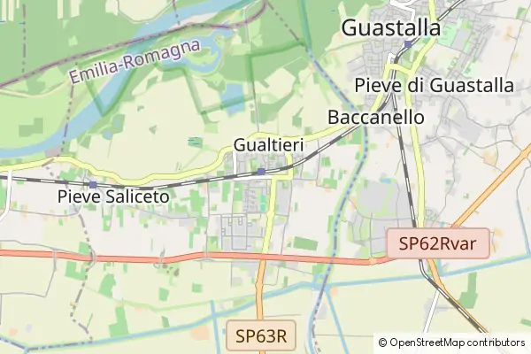 Mapa Gualtieri