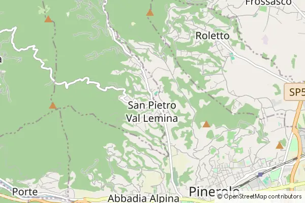 Mapa San Pietro Val Lemina