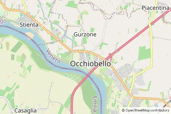 Mapa Occhiobello