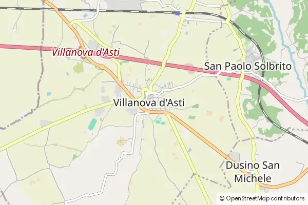 Mapa Villanova d'Asti