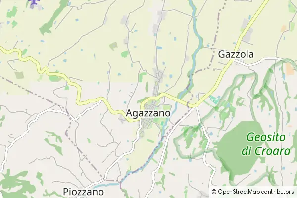 Mapa Agazzano