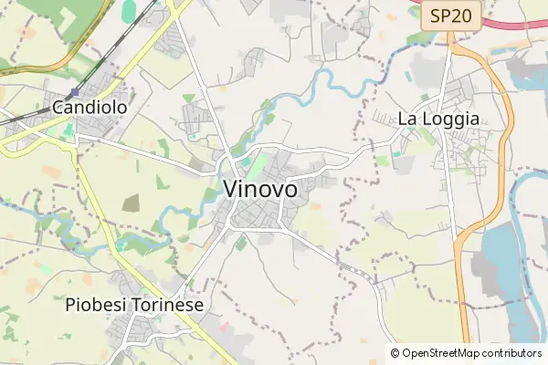 Mapa Vinovo