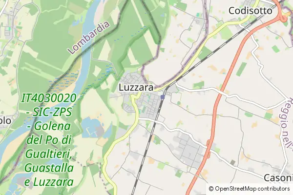 Mapa Luzzara