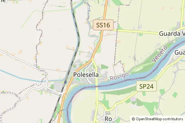 Mapa Polesella