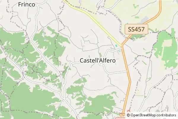 Mapa Castell'Alfero