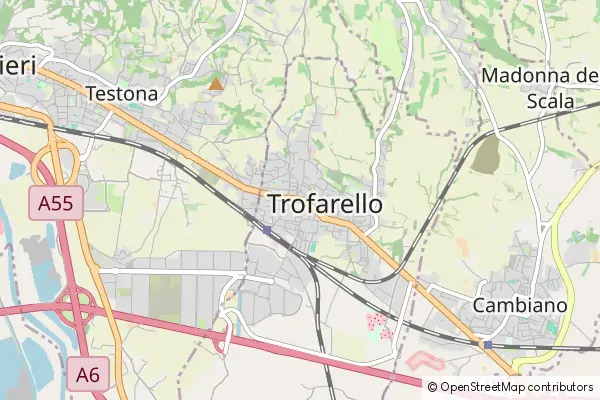 Mapa Trofarello