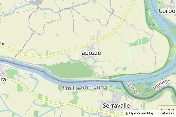 Mapa Papozze