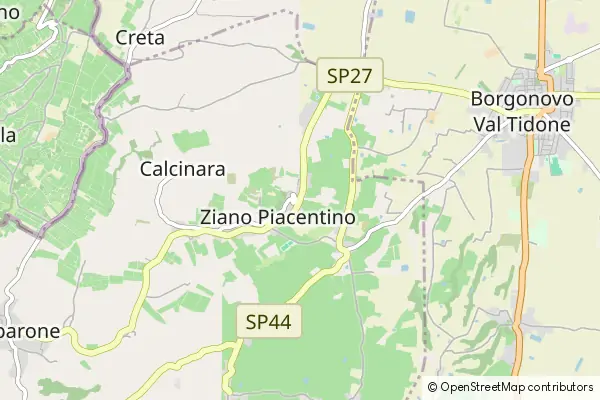 Mapa Ziano Piacentino