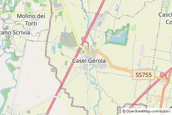 Mapa Casei Gerola