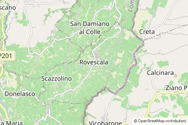 Mapa Rovescala