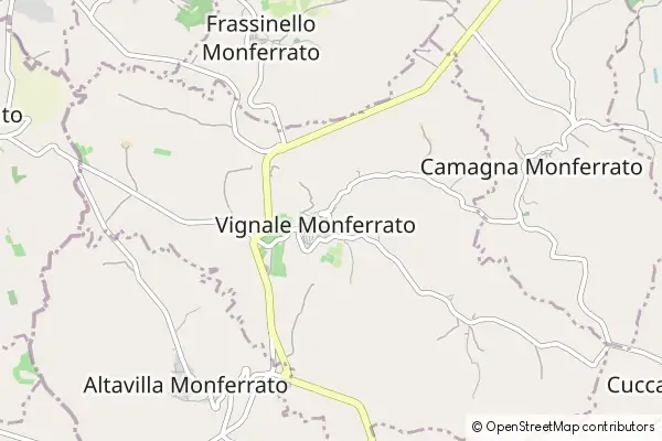 Mapa Vignale Monferrato