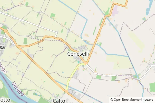 Mapa Ceneselli