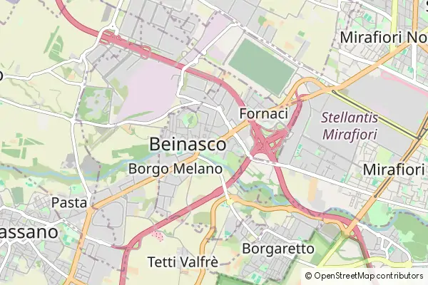 Mapa Beinasco