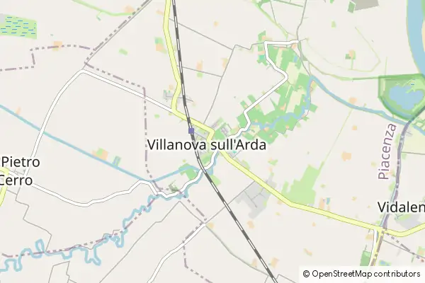 Mapa Villanova sull'Arda