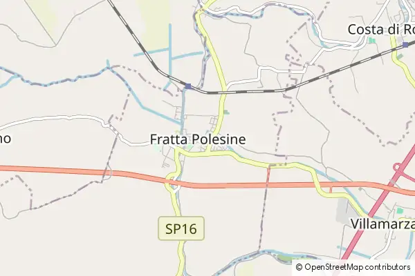 Mapa Fratta Polesine