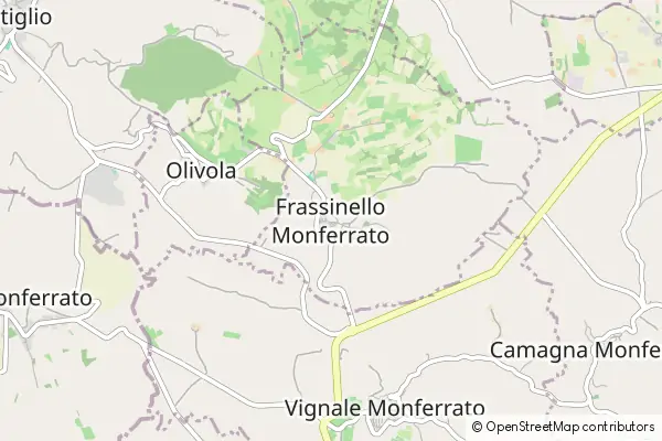 Mapa Frassinello Monferrato