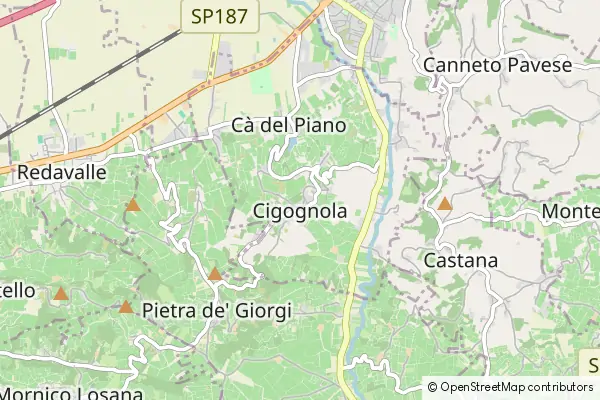 Mapa Cigognola