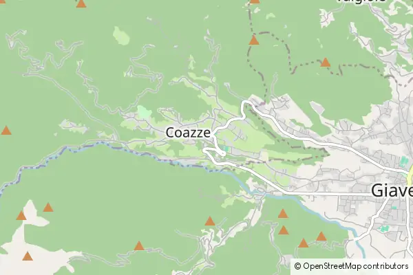 Mapa Coazze