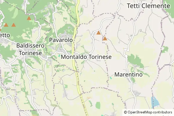 Mapa Montaldo Torinese