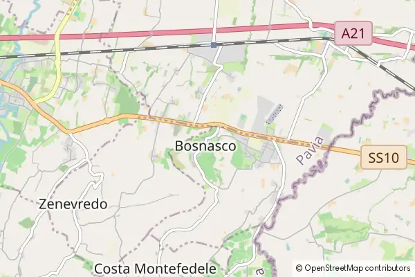 Mapa Bosnasco