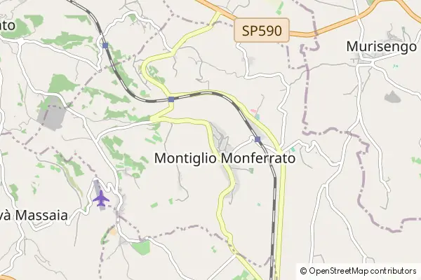 Mapa Montiglio Monferrato