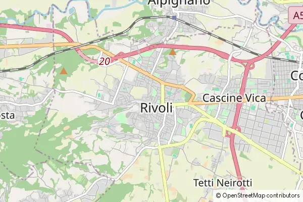 Mapa Rivoli