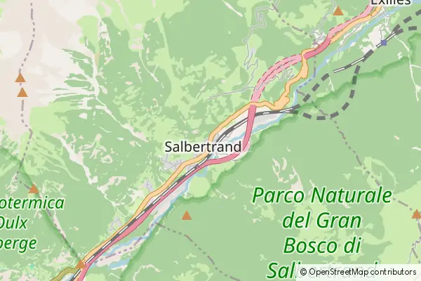 Mapa Salbertrand