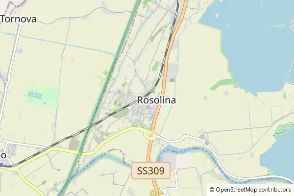 Mapa Rosolina