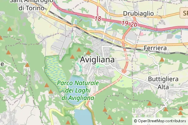 Mapa Avigliana