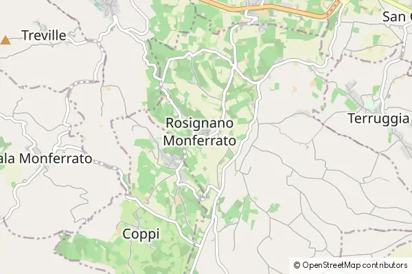 Mapa Rosignano Monferrato