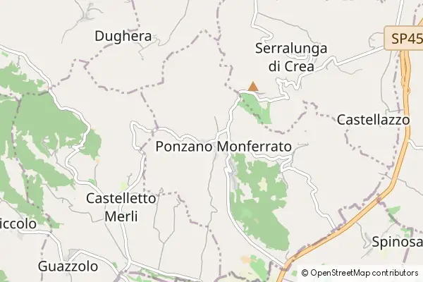 Mapa Ponzano Monferrato