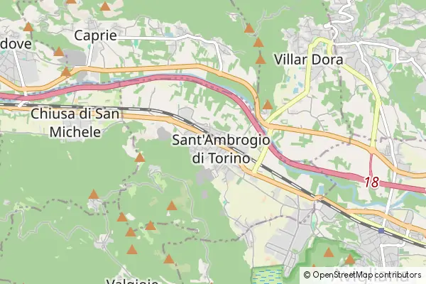 Mapa Sant'Ambrogio di Torino