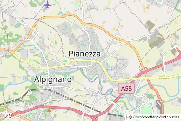 Mapa Pianezza