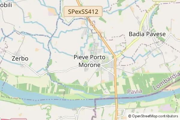 Mapa Pieve Porto Morone