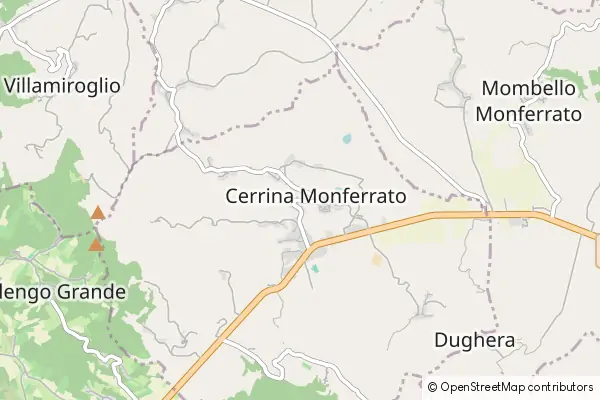 Mapa Cerrina Monferrato